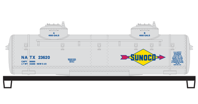 Sunoco 2 Dome Tank Car Decals