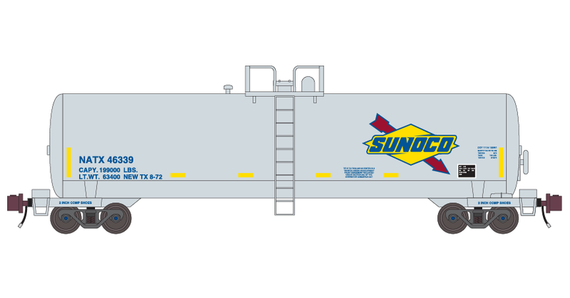 Sunoco Modern Tank Car v2 Decals
