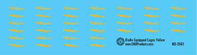Radio Equipped Logos Yellow Decals