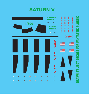JBOT Decals - Saturn V 1/700
