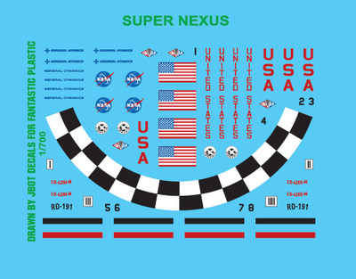 JBOT Decals - Super Nexus 1/700