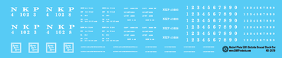 Nickel Plate 50ft Outside Braced Stock Car Decals