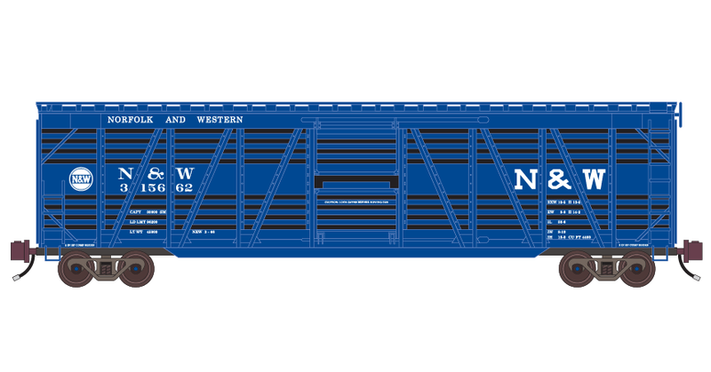 Norfolk Western 50ft Outside Braced Stock Car Decals