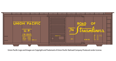Union Pacific Streamliners Scheme 40ft Box Car Decals