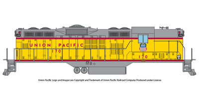 Union Pacific EMD GP9 Locomotive Decals
