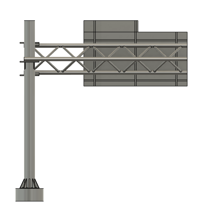N Scale - Interstate Sign with Exit Number