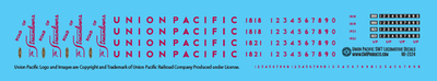 N Scale - Union Pacific EMD SW7 Locomotive Decals