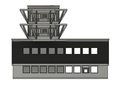 N Scale - Multi-story Yard Control Tower