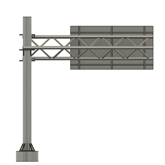 N Scale - Interstate Sign without Exit Number