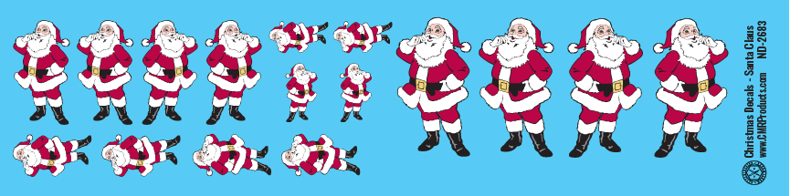 Christmas - Santa Claus Decals