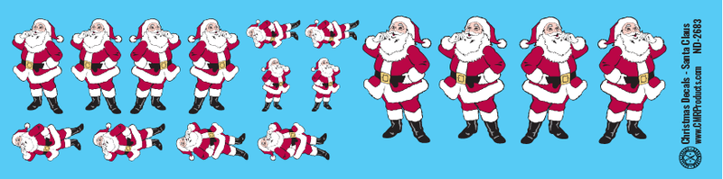 Christmas - Santa Claus Decals