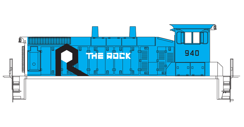 Rock Island Blue Scheme Switcher Decals