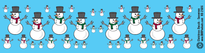 Christmas - Snowmen Decals