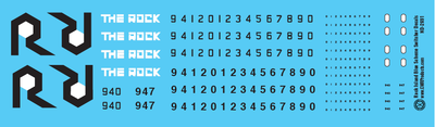 N Scale - Rock Island Blue Scheme Switcher Decals