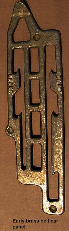 Early Belt Car Brass Control Panel