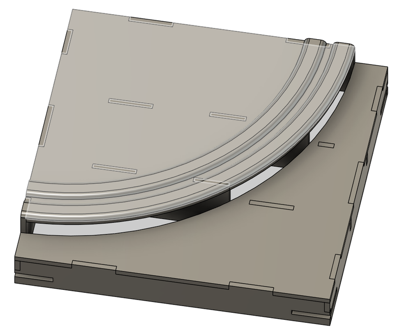 N Scale T-TRAK Turn Depressed Corner Modules