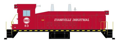 Evansville Industrial Railroad Locomotive White Decals