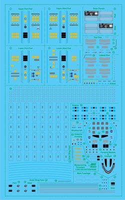 JBOT Decals - IXS Enterprise Nasa Warp Ship 1:350