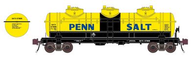 Penn Salt 3 Dome Tank Car Decals