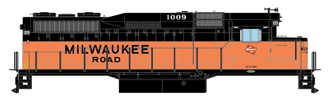 Milwaukee Road GP30 Locomotive Decals