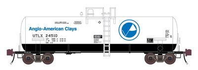 Anglo-American Clays - UTLX - Kaolin Tank Car Decals