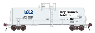 Dry Branch Kaolin - Gray Car - ACFX - Kaolin Tank Car Decals