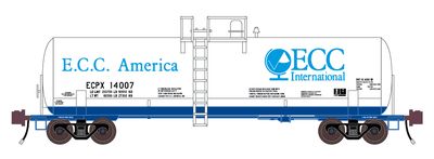 ECC International - 14,000 Gallon v2 - ECPX - Kaolin Tank Car Decals