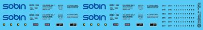 N Scale - Sobin Chemical 10,000 Gal. Beer Can Tank Car Decals