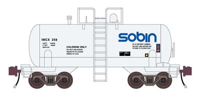 Sobin Chemical 10,000 Gal. Beer Can Tank Car Decals