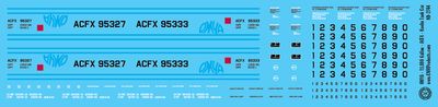 N Scale - OMYA - 13,800 Gallon - ACFX - Kaolin Tank Car Decals