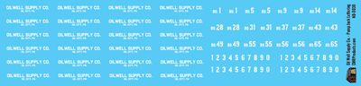 N Scale - Oil Well Supply Co Pump Jack Lettering Decals