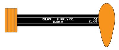 Oil Well Supply Co Pump Jack Lettering Decals