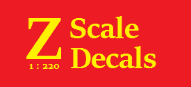 Z Scale Decals