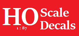 HO Scale Decals