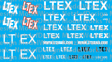 HO Scale - LTEX Patch Out Decal Set