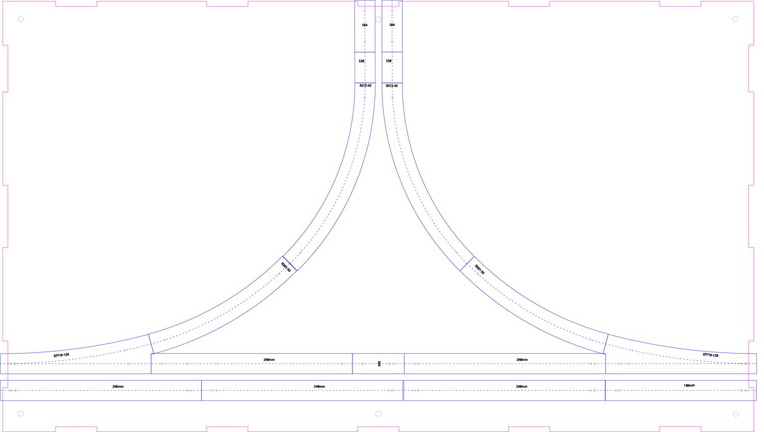 N Scale T-TRAK Branchline Module 12in Radius