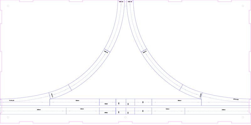 N Scale T-TRAK Branchline Module 15in Radius