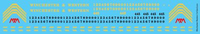 Winchester Western 1st Generation Diesels Decal Set