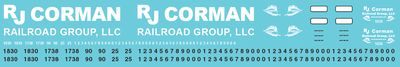 RJ Corman Locomotive Group LLC Decals