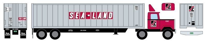 Sea-Land 45ft Container with Tractor Decals - Version 1