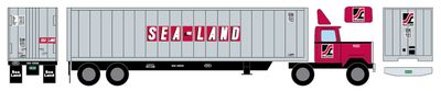 Sea-Land 45ft Container with Tractor Decals - Version 1