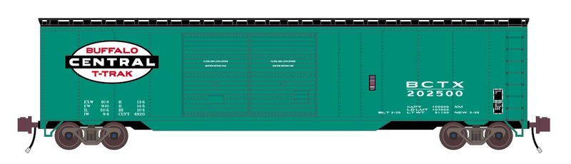 Buffalo Central T-Trak 50ft Double Door Boxcar Decals