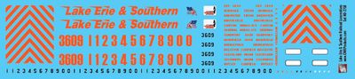 Lake Erie &amp; Southern Locomotive Decals
