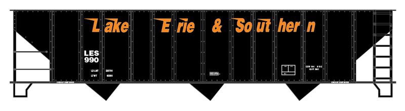 Lake Erie &amp; Southern 100T Hoppers Decals