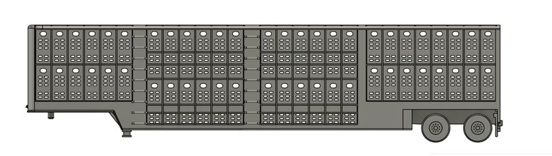 N Scale - Livestock Trailer (Qty 2)