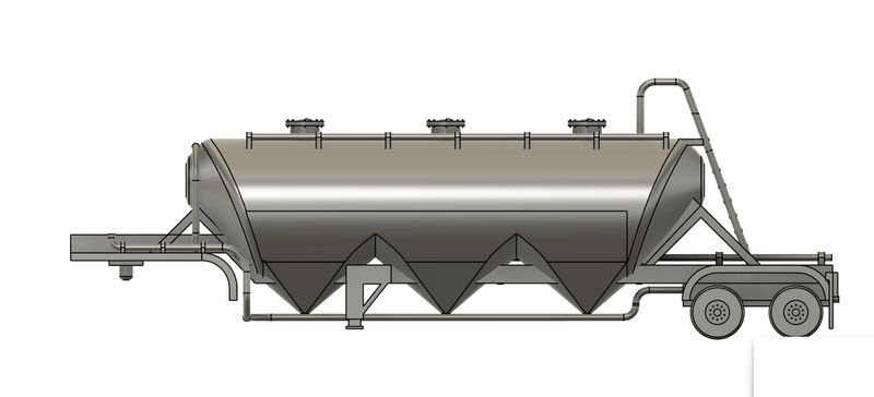 N Scale - Dry Bulk Trailer (Qty 2)