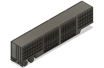 N Scale - Livestock Trailer (Qty 2)