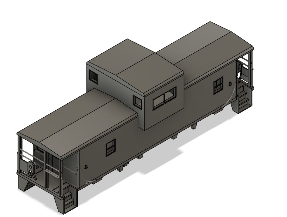 N Scale - Canadian Pacific L-50 Wide Vision Caboose