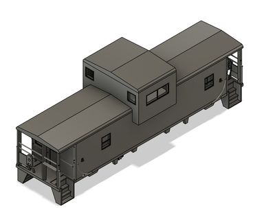 N Scale - Canadian Pacific L-50 Wide Vision Caboose