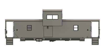 HO Scale - Canadian Pacific L-50 Wide Vision Caboose